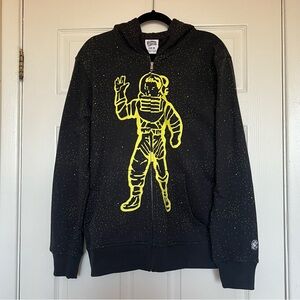 Billionaire Boys Club Black Hoodie with Yellow Astronaut Design
